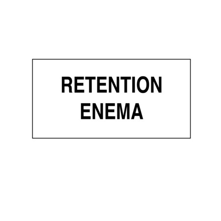 Nevs Printed Chart Tape - Retention Enema, PK3 NT-94